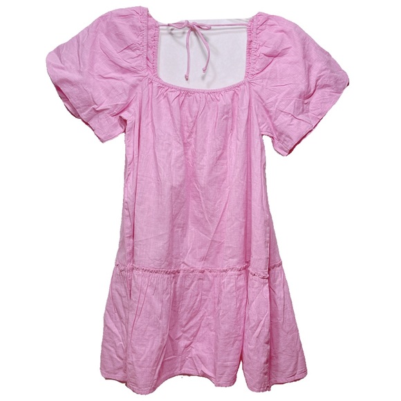 Cotton On Dresses & Skirts - Cotton On Harlow Full Sleeve Pink Mini Dress 🎀🤍🔲